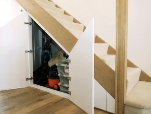Under stairs wardrobe